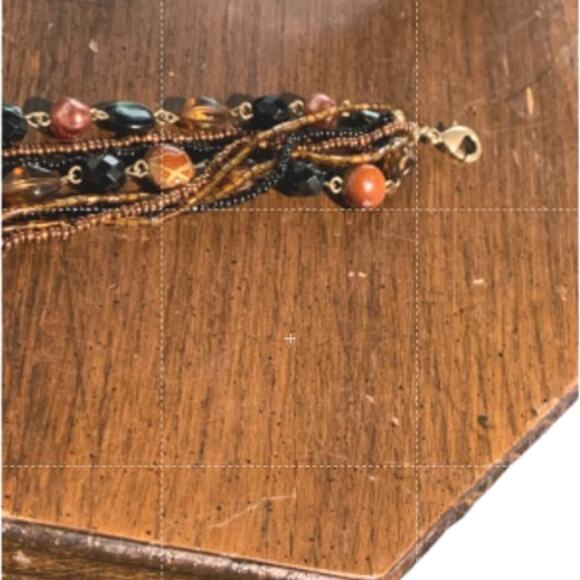 Lia Sophia Women's Fashion Strand Beaded Bracelet Multicolor Size Fit 7 - 8" - Picture 2 of 3